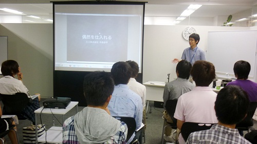 20120831 nakamori1 - 高専ベンチャープロジェクトによる高専生の企業訪問を受け入れました