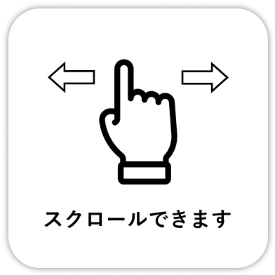 スクロールできます